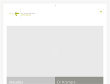 Tablet Screenshot of dr-kremers.de